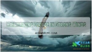 maintaining course in strong winds