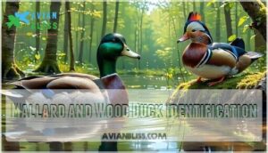 mallard and wood duck identification
