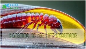 managing air sac mite infections
