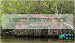 mangrove forests and marshes