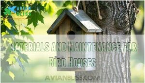 materials and maintenance for bird houses