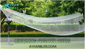 minimizing predator access minimizing predator access
