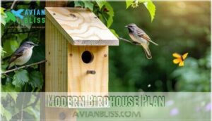 modern birdhouse plan modern birdhouse plan