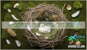 natural fibers and feathers