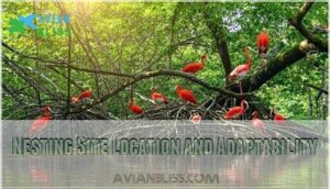 nesting site location and adaptability