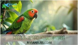 normal green cheek conure