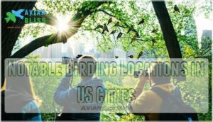 notable birding locations in us cities