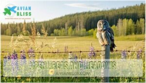open areas and meadows