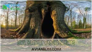 owl habitat requirements