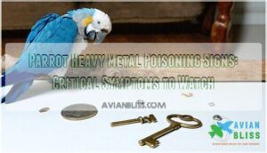 parrot heavy metal poisoning signs