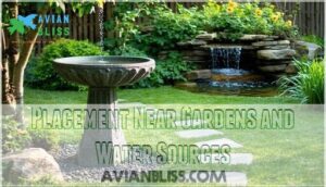 placement near gardens and water sources