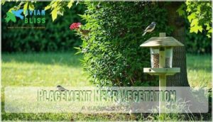 placement near vegetation