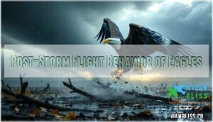 post-storm flight behavior of eagles