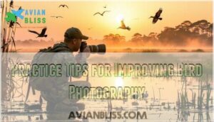 practice tips for improving bird photography