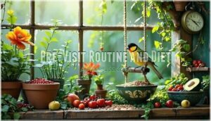 pre-visit routine and diet