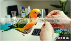 precautions during clipping