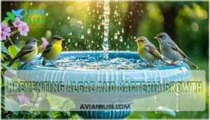 preventing algae and bacteria growth