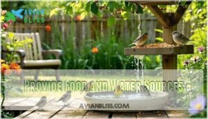 provide food and water sources