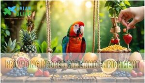 providing proper care and enrichment