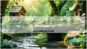 providing water sources for birds