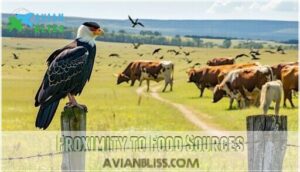 proximity to food sources