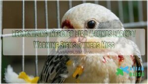recognizing infected bird wounds early