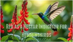 red as a nectar indicator for hummingbirds