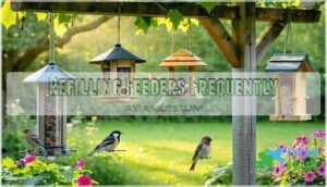 refilling feeders frequently