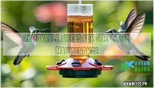 removable pieces for simplified maintenance