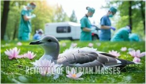 removal of ovarian masses