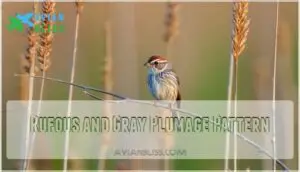 rufous and gray plumage pattern