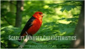 scarlet tanager characteristics