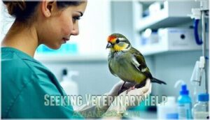 seeking veterinary help