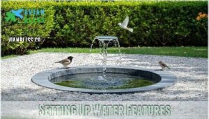 setting up water features