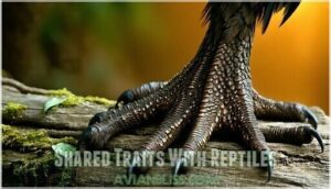 shared traits with reptiles