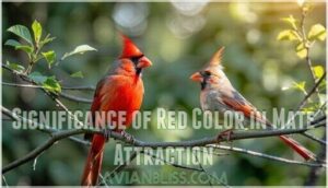 significance of red color in mate attraction