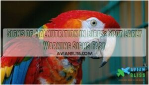 signs of malnutrition in birds