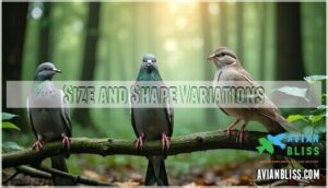 size and shape variations size and shape variations