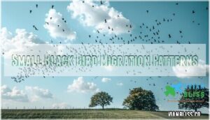 small black bird migration patterns