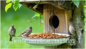 smooth-sided dishes and trays