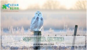 snowy owl hunting