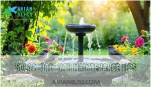 solar bird bath maintenance tips