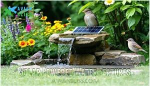 solar powered water features