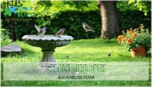 stable bird bath