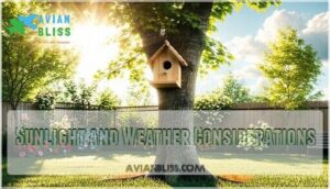 sunlight and weather considerations