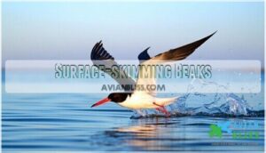 surface-skimming beaks
