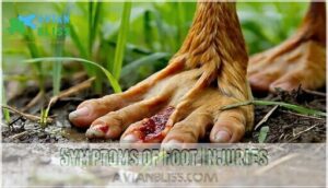 symptoms of foot injuries