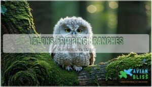 talons gripping branches