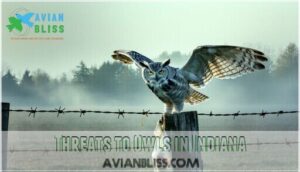 threats to owls in indiana