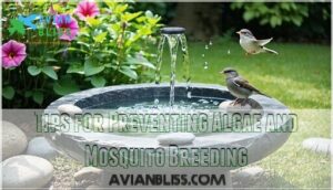tips for preventing algae and mosquito breeding